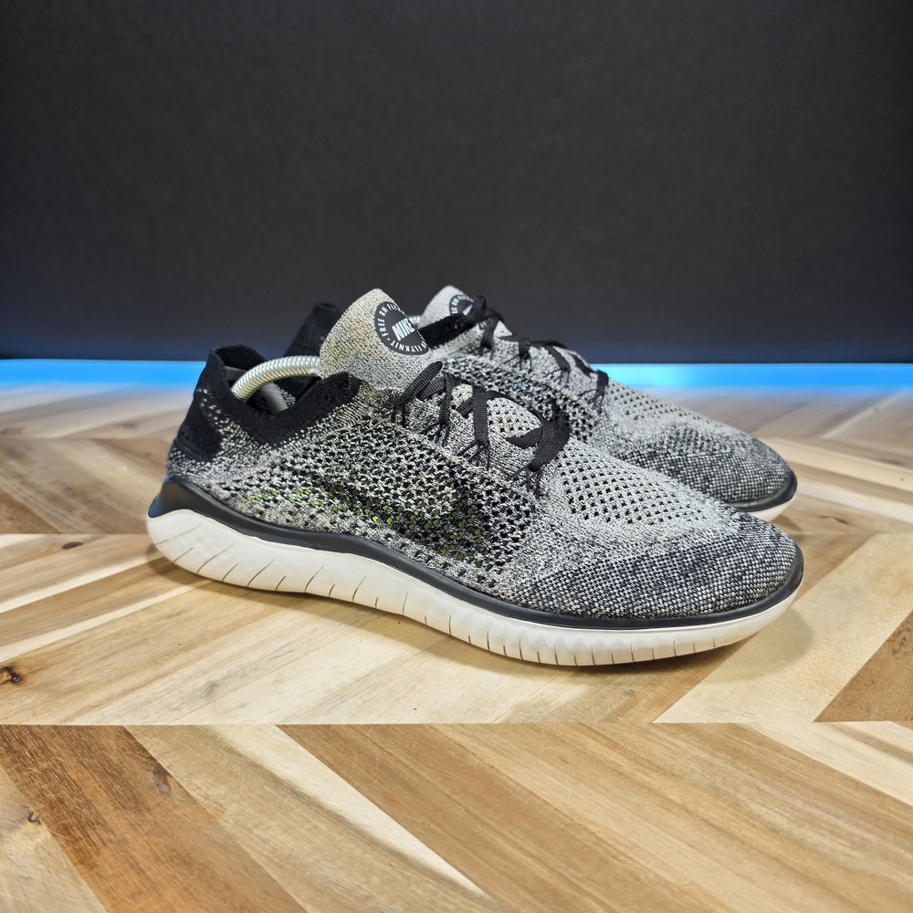 Nike Free RN 2018 FK Flyknit Oreo Shoes 942838-101 Mens Sz 11.5 ⚠️ Flaw